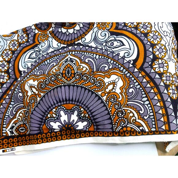 Everfast Fabrics Other - Vintage Everfast Fabric Tribal Mosaic Textured Cotton Decorator 54x64 Retro